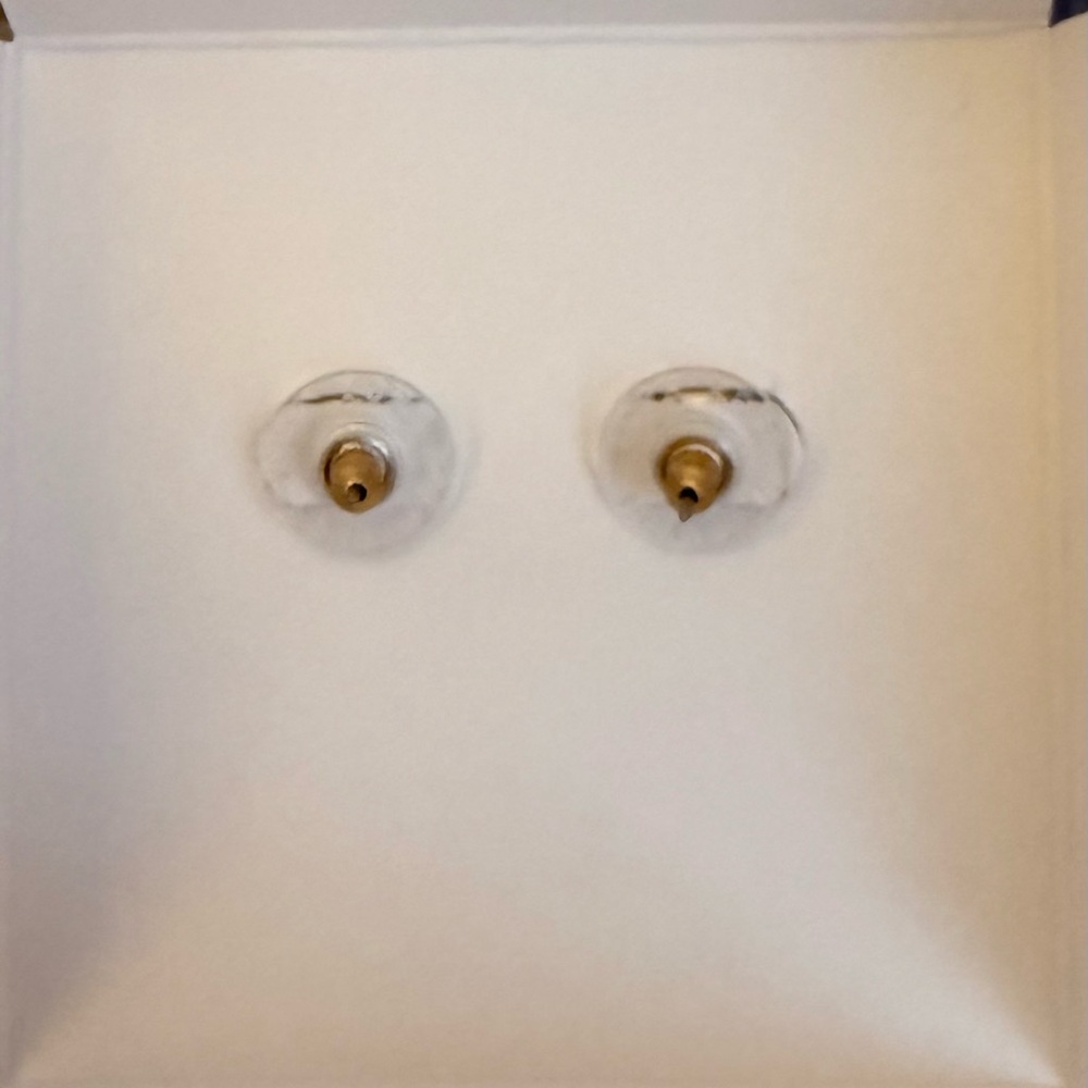 Kate Spade New York Faux Pearls on Pearls Stud Earrings w/Gold Flower Accents - Picture 7 of 7
